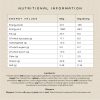 Vanilla Wafer Nutritional Table
